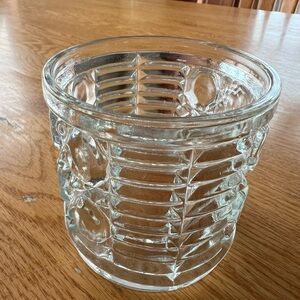 Windsor Clear by Federal Glass 8 oz Flat Pressed Rocks Glass Tumbler